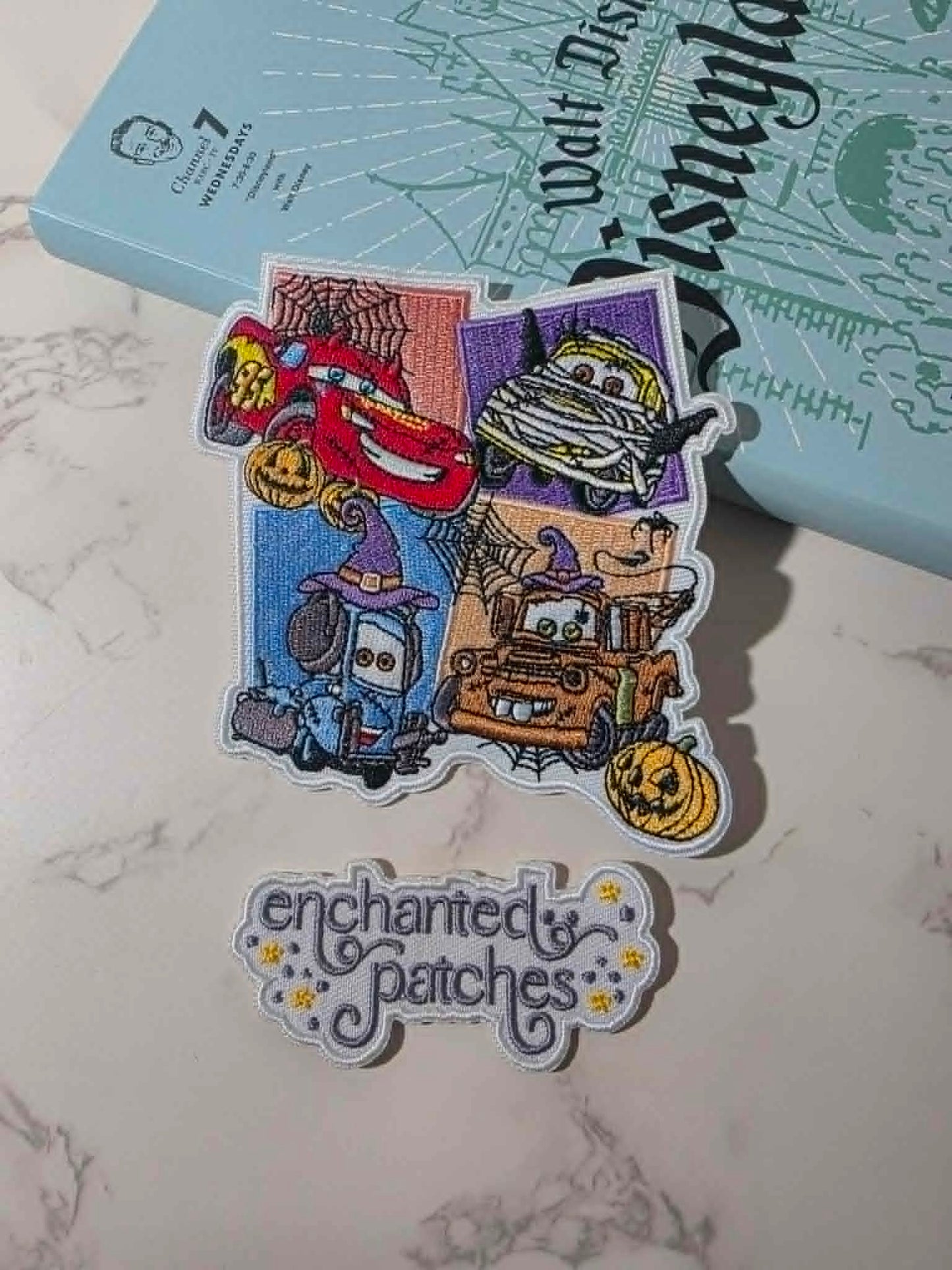 NEW DROP - 4.5" Halloween Spooky Cars McQueen Mater Luigi Guido Embroidered Iron On Patch