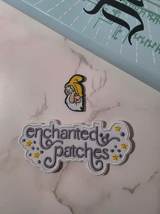 NEW DROP - 1" Mini Sneezy Dwarf Embroidered Iron On Patch