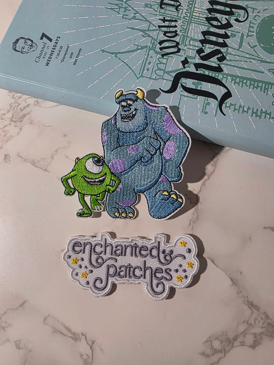 3" Sully Mike Monsters Inc Besties Embroidered Iron On Patch