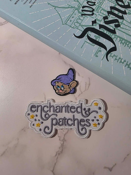 NEW DROP - 1" Mini Dopey Dwarf Embroidered Iron On Patch