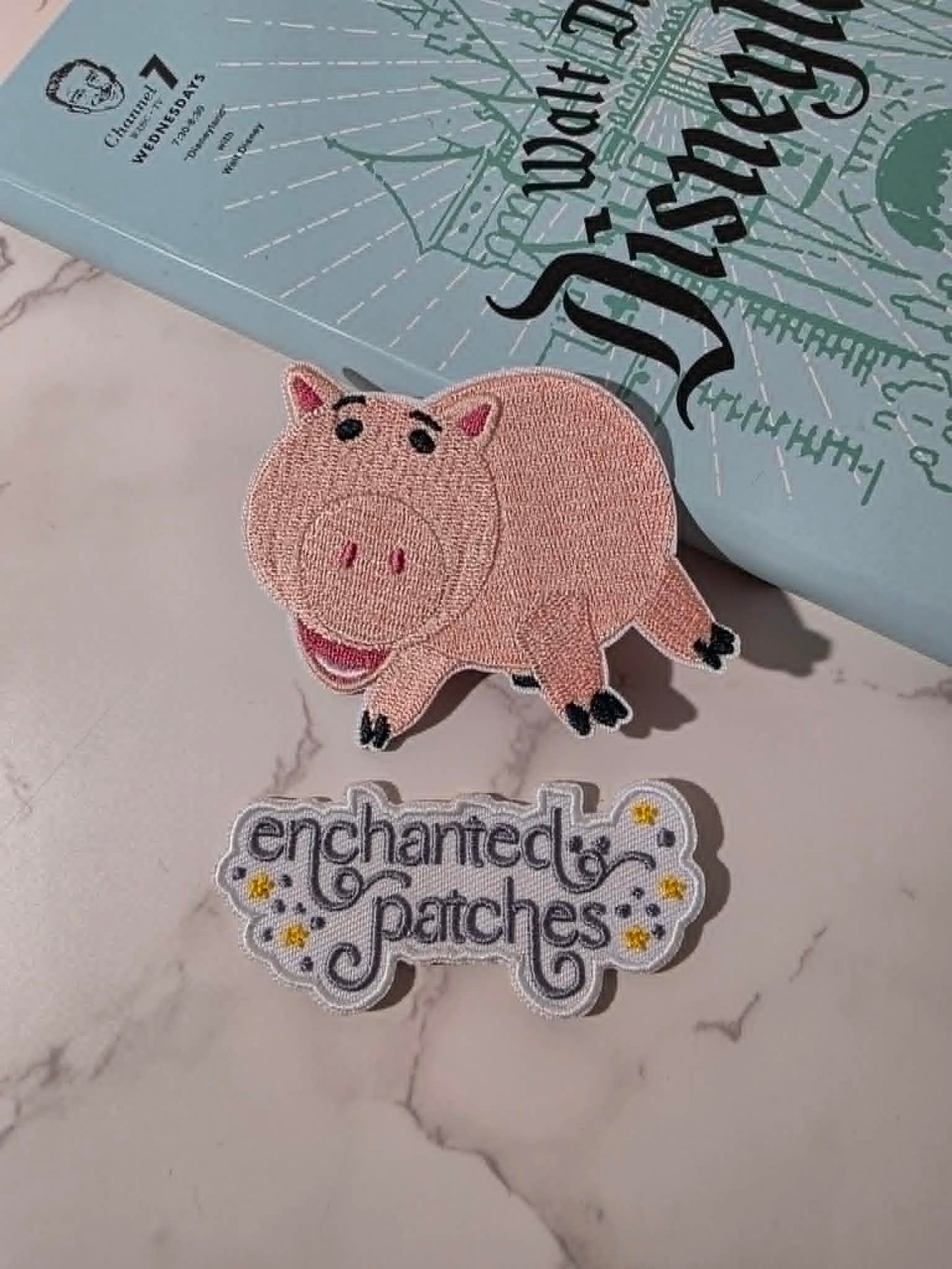 3" Toy Story Pig Hamm Ham Embroidered Iron On Patch