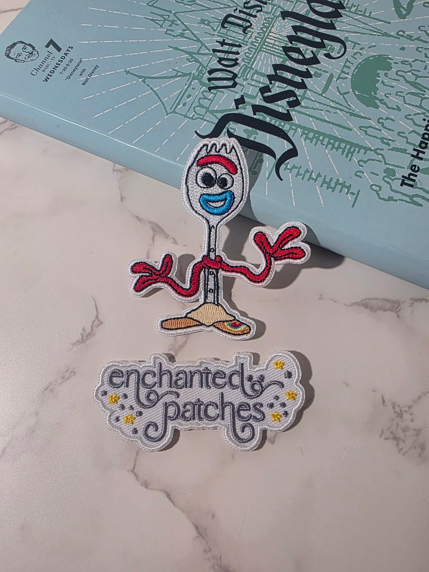 RESTOCKED - 3" Spork Fork Forky Trash Toy Movie Embroidered Iron On Patch
