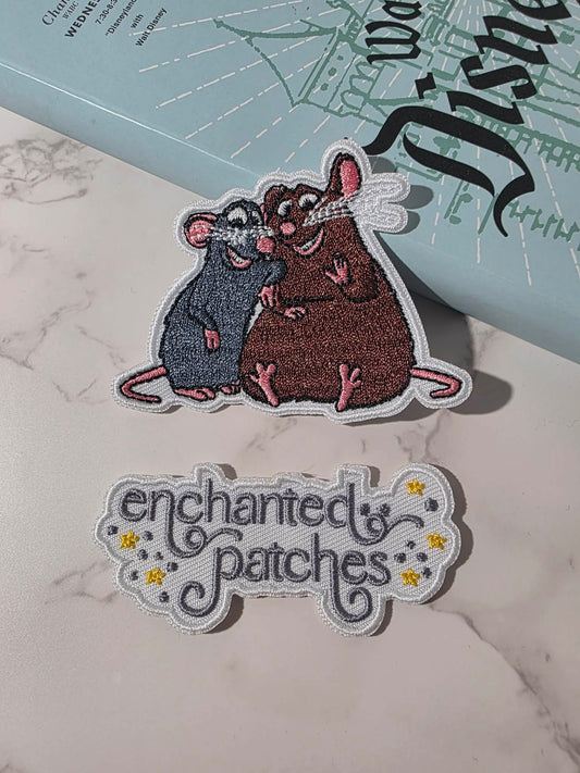 3" Ratatouille Rat and Friend Remy Embroidered Iron On Patch