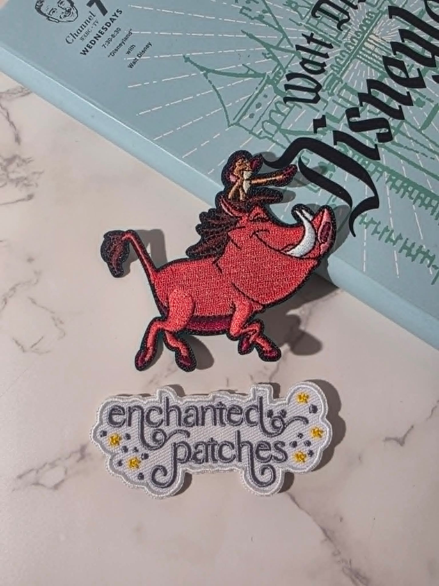 NEW DROP - 3" Lion King Pumba and Simon Boy Embroidered Iron On Patch