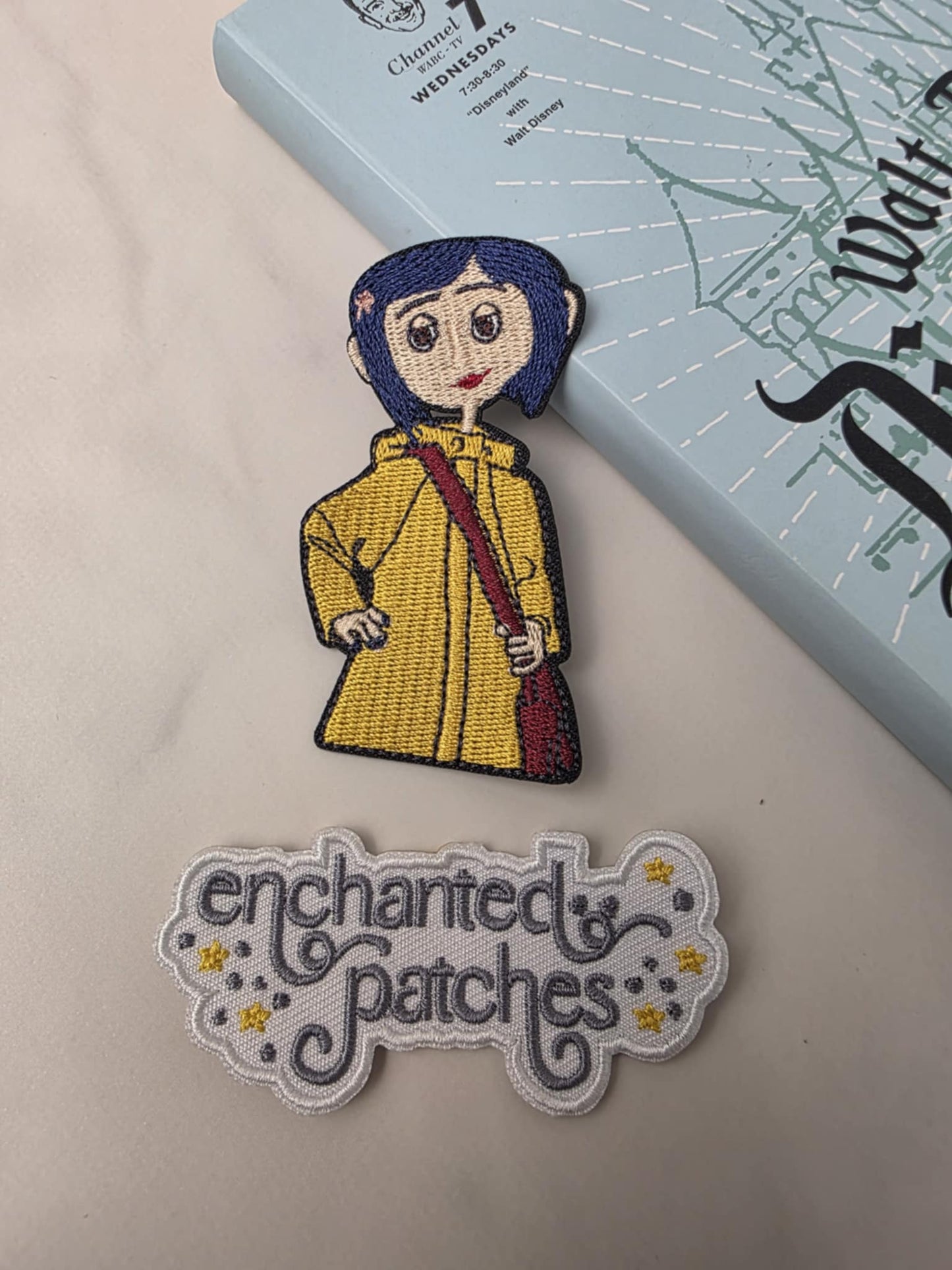 3" Spooky Scary Coraline Halloween Girl Embroidered Iron On Patch