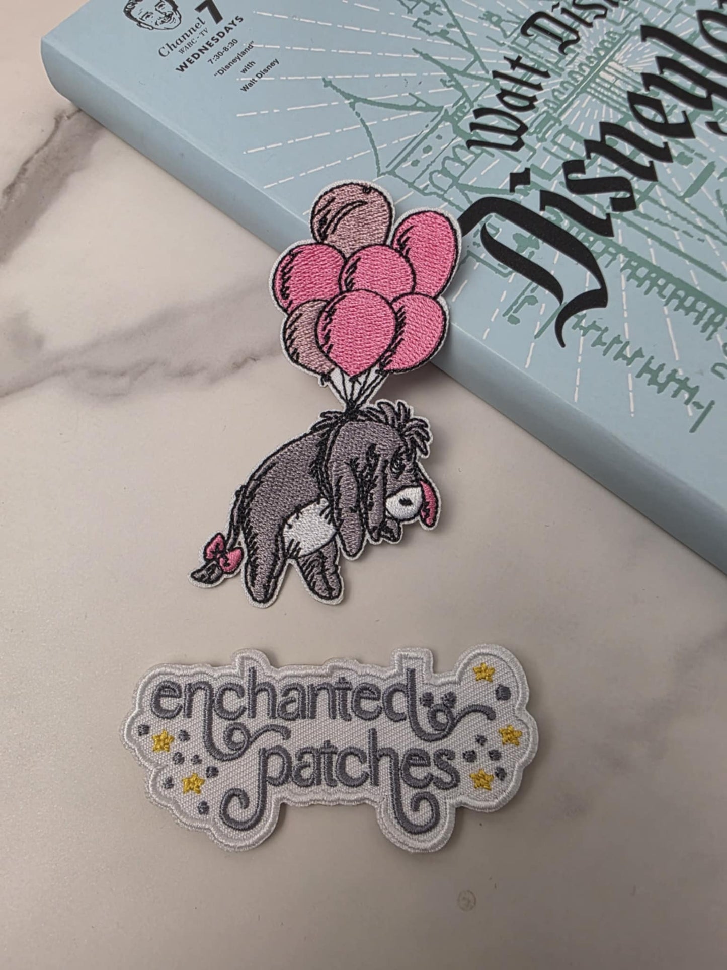 3.5" Sleeping Donkey Eeyore from Winnie the Pooh with Balloons Iron On Patch