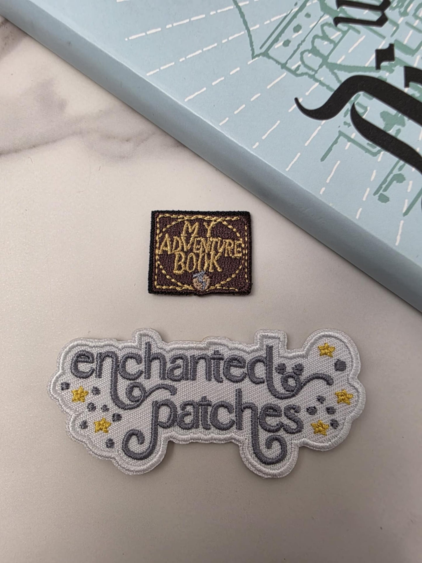 1" Mini My Adventure Book WE Balloon House Embroidered Iron On Patch