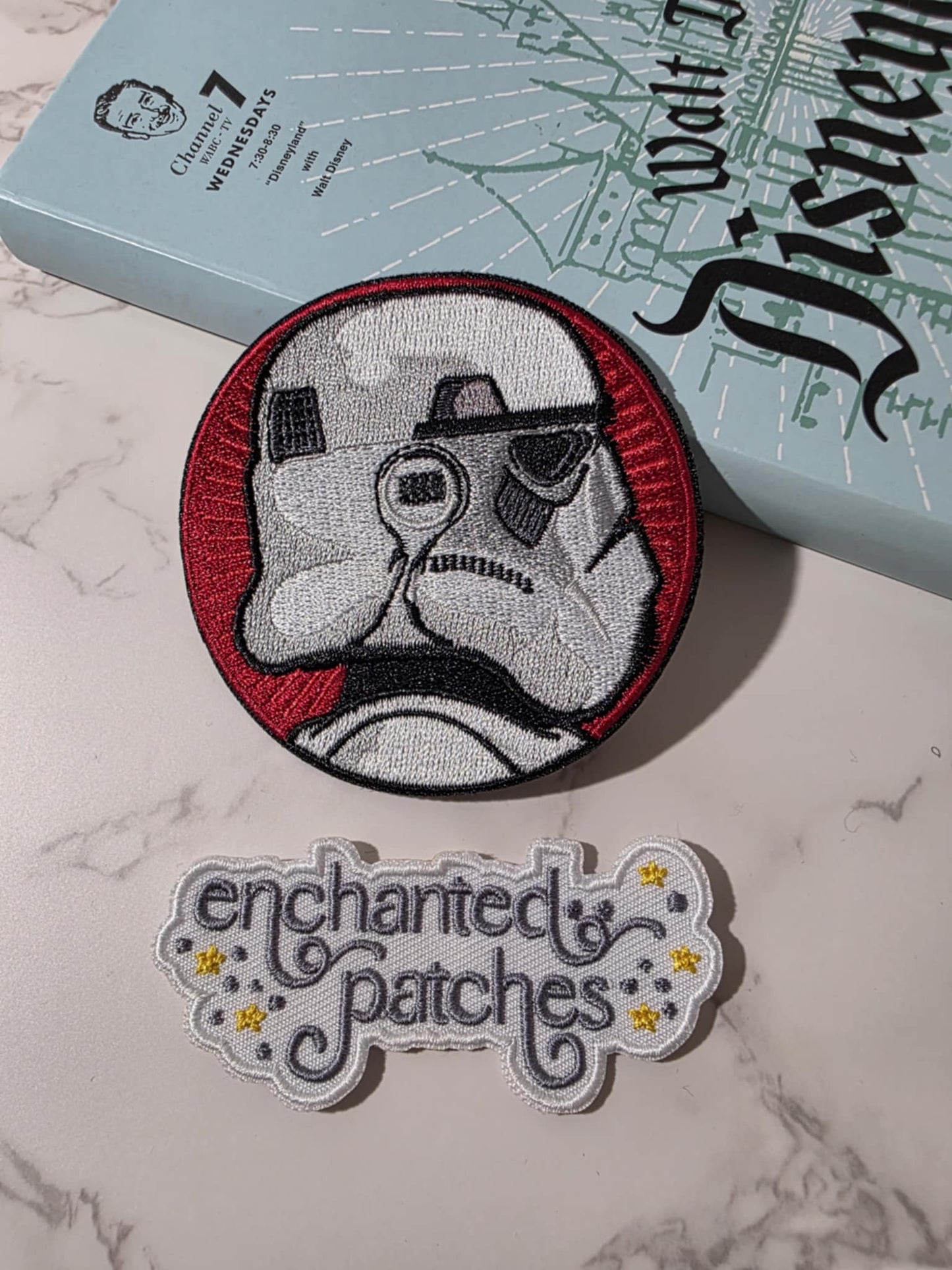 3" SW Star Galaxy Robot Trooper Profile Embroidered Iron on Patch