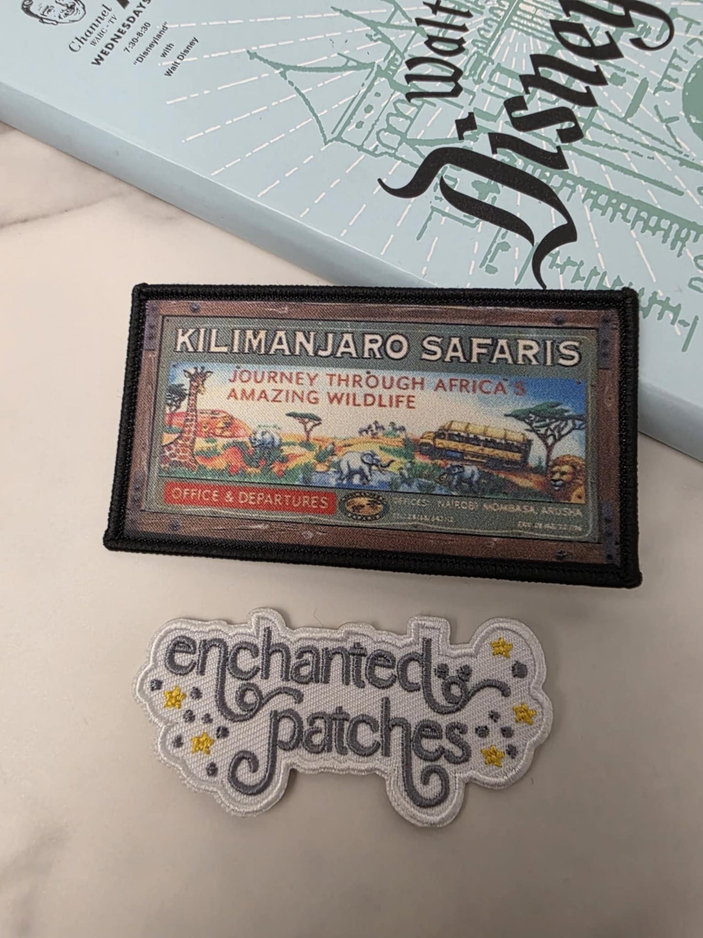 4" Safari Magical Animal Park Safari Jungle Logo Woven Printed Iron On Patch