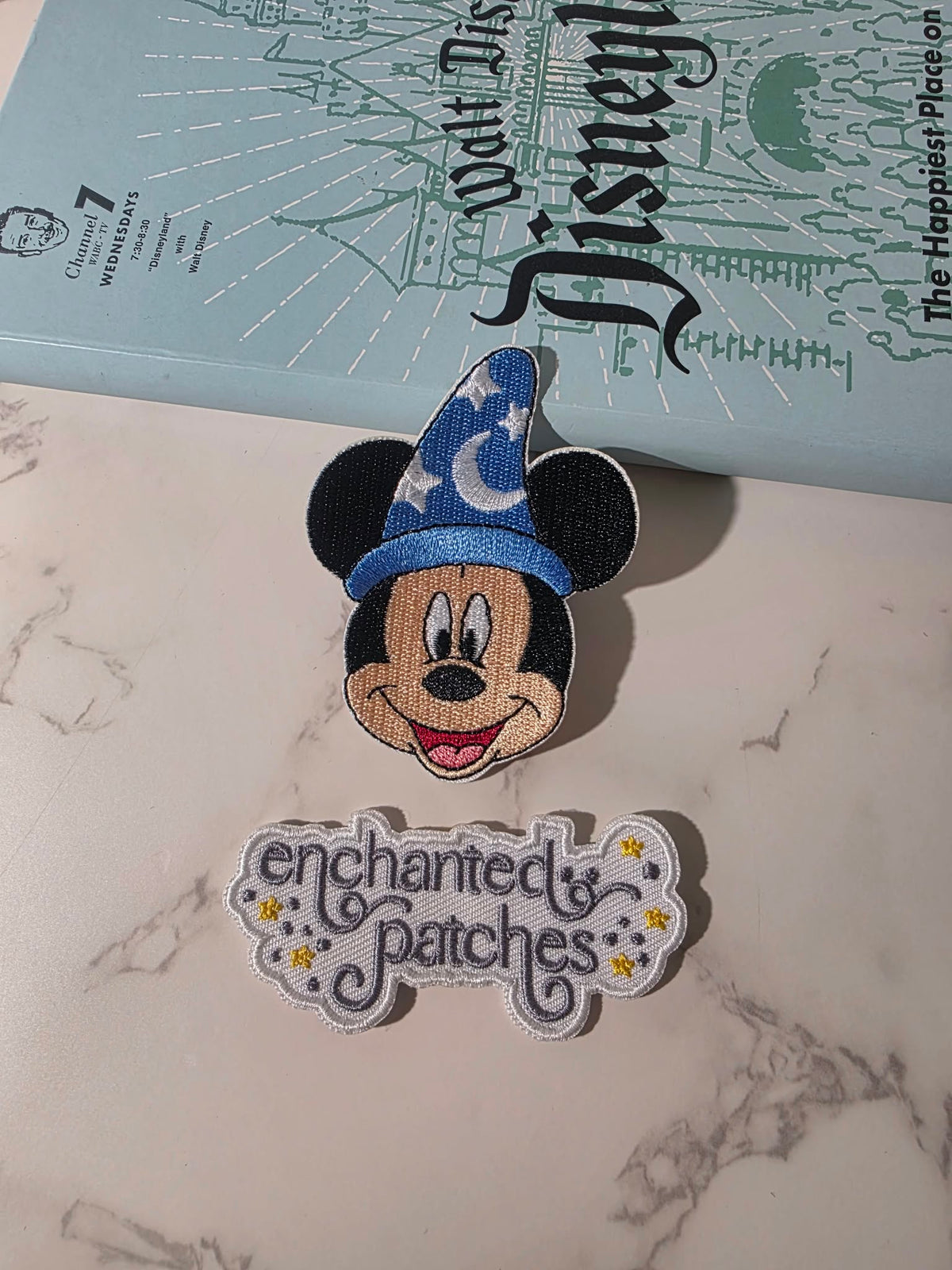 NEW DROP - 3" Mickey Mouse Sorcerer Wizard Hat Embroidered Iron On Patch