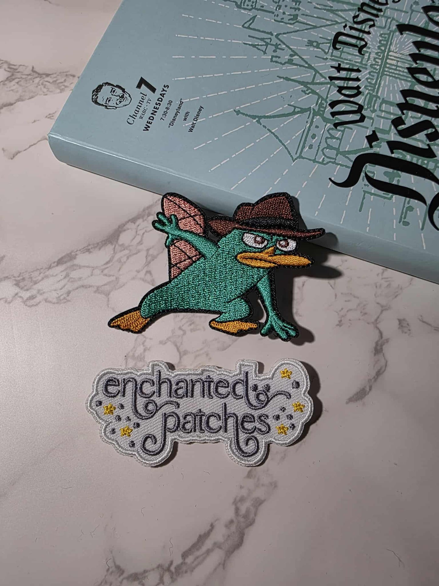 3" Detective Green Platypus Mouse Iron On Patch