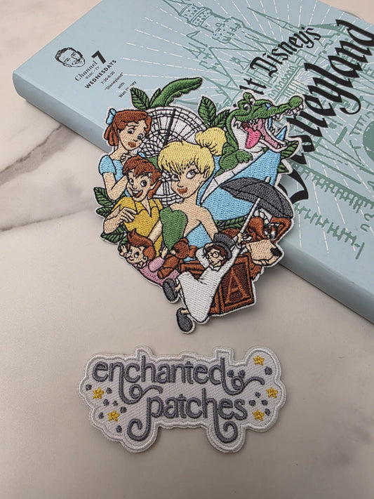 4" Kawaii Green Fairy with Friends Never Grows Old Boy Iron On Patch