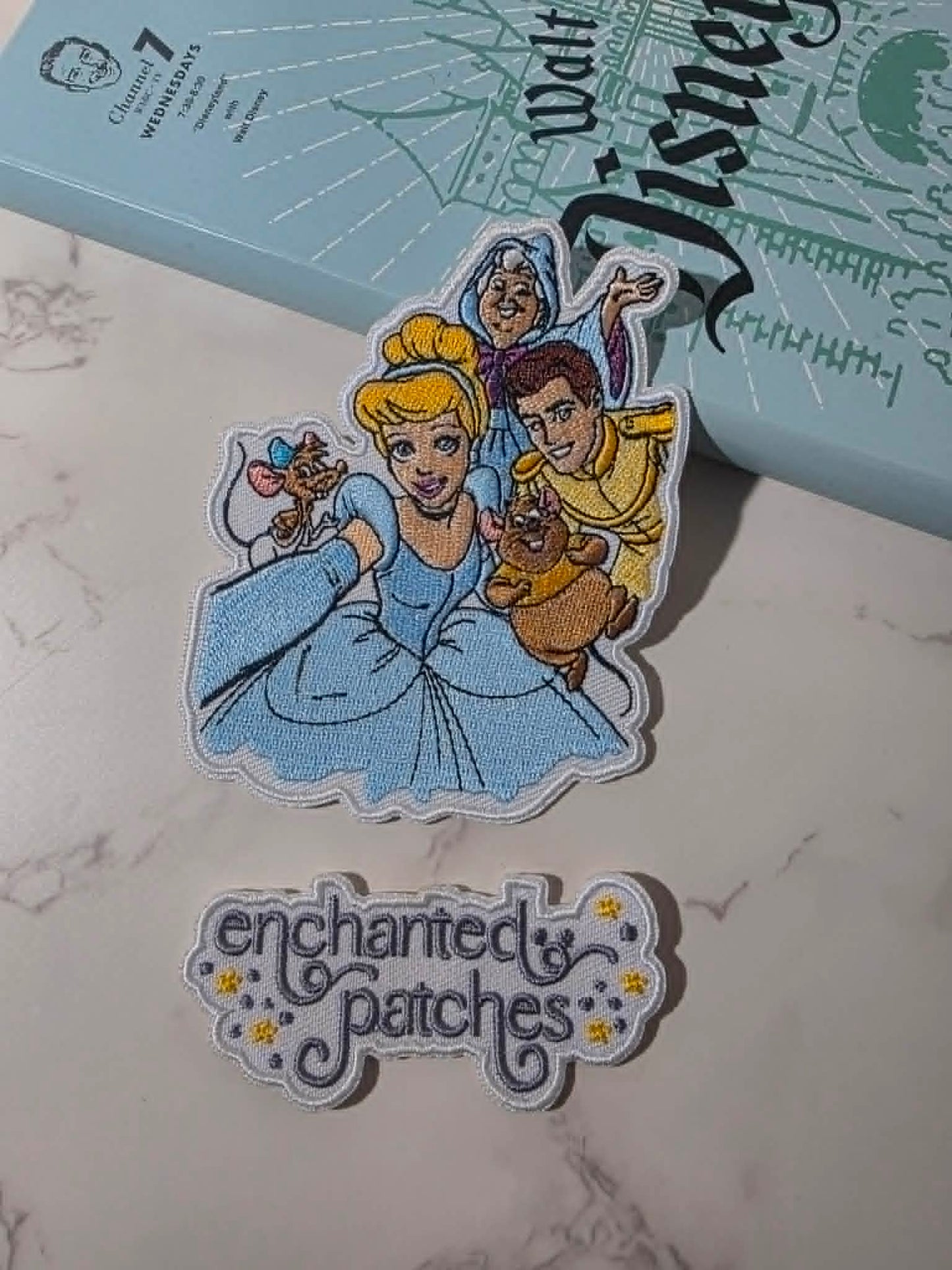 NEW DROP - 4" Cinderella Princess and Friends Embroidered Iron On Patch