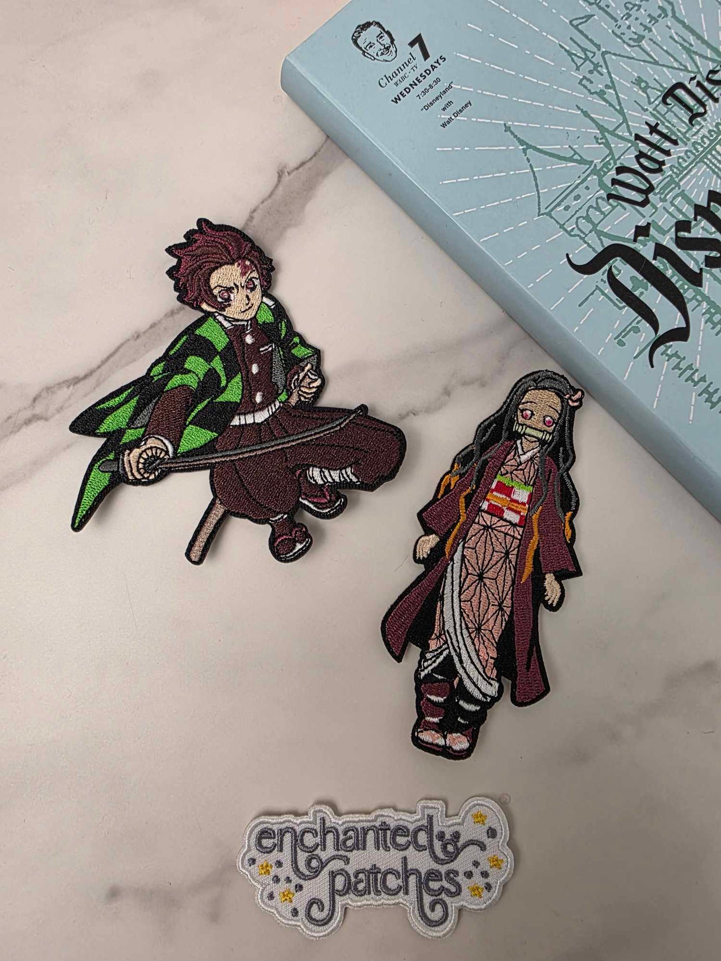 2pc - 4" Demon Slayer Anime Embroidered Iron On Patch