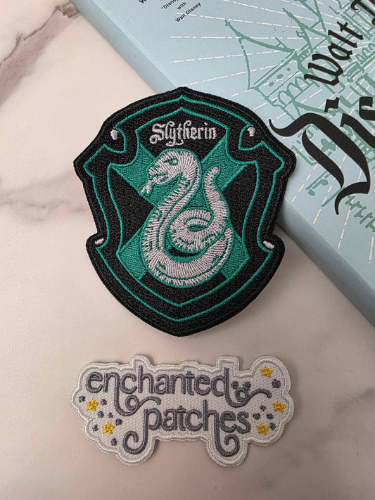 3.5" HP Slytherin House Badge Logo Iron On Patch