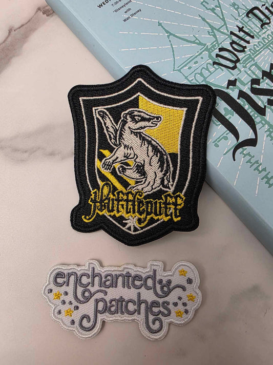 3.5" Hufflepuff House Badge Logo Iron On Patch