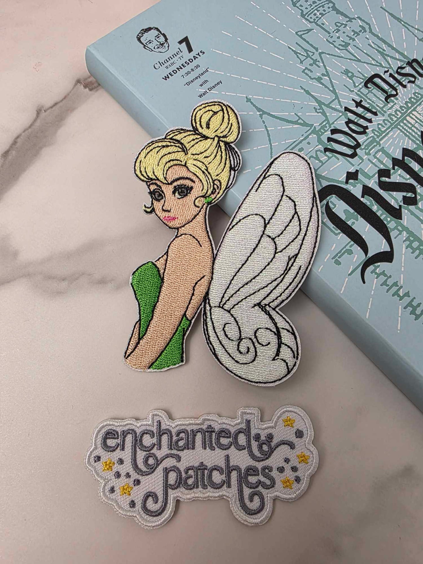 4" Green Fairy Friend of Never Grows Old Boy Iron On Patch with Iridescent Wings