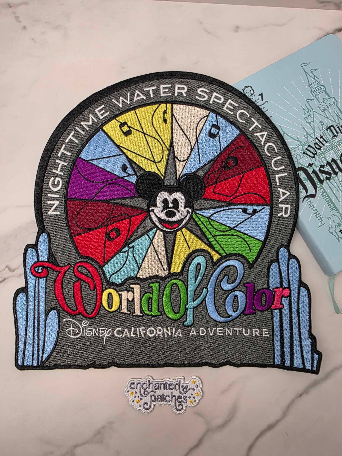 LAST FOUR - XL 12" World of Color Night Parade Show Embroidered Iron On Patch