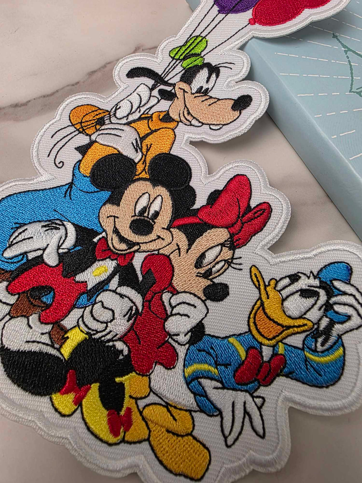 8" XL Fab 6 Mouse Dog Duck BFF Friends Bestie Balloon Iron On Patch