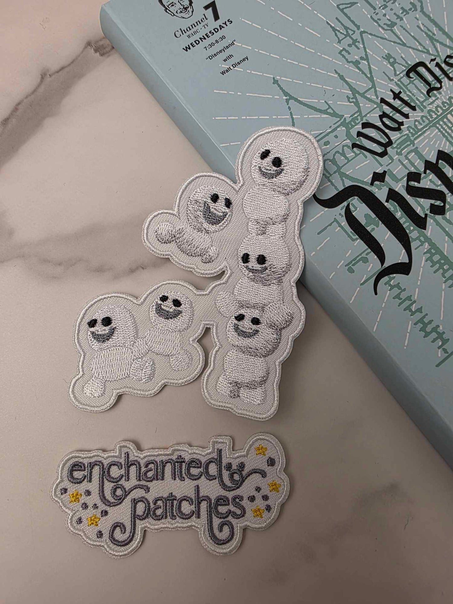 4" Baby Snowmen Embroidered Iron On Patch