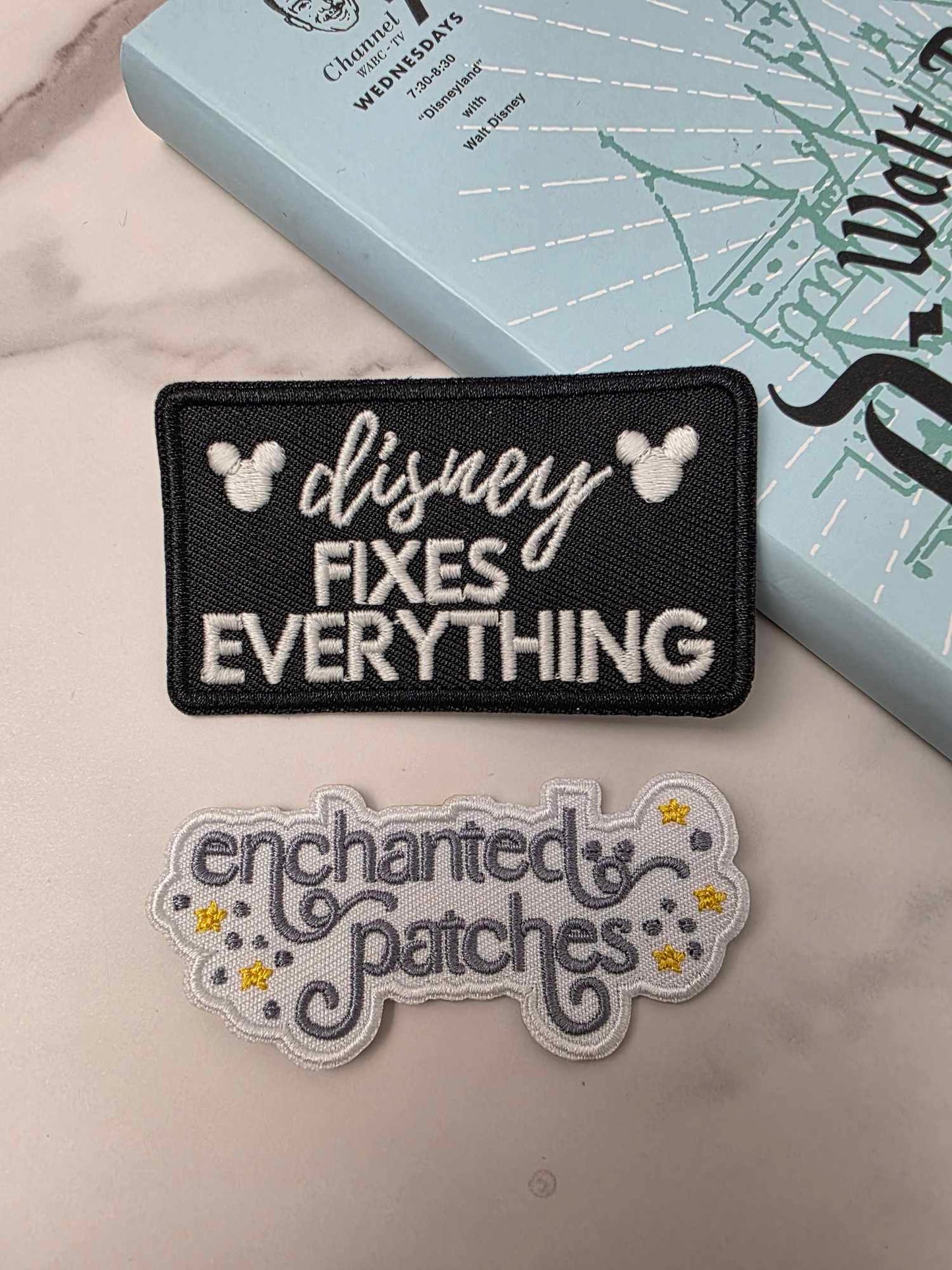 3" GLOW in the Dark Happiest Park Fixes Everything Embroidered Iron On Patch