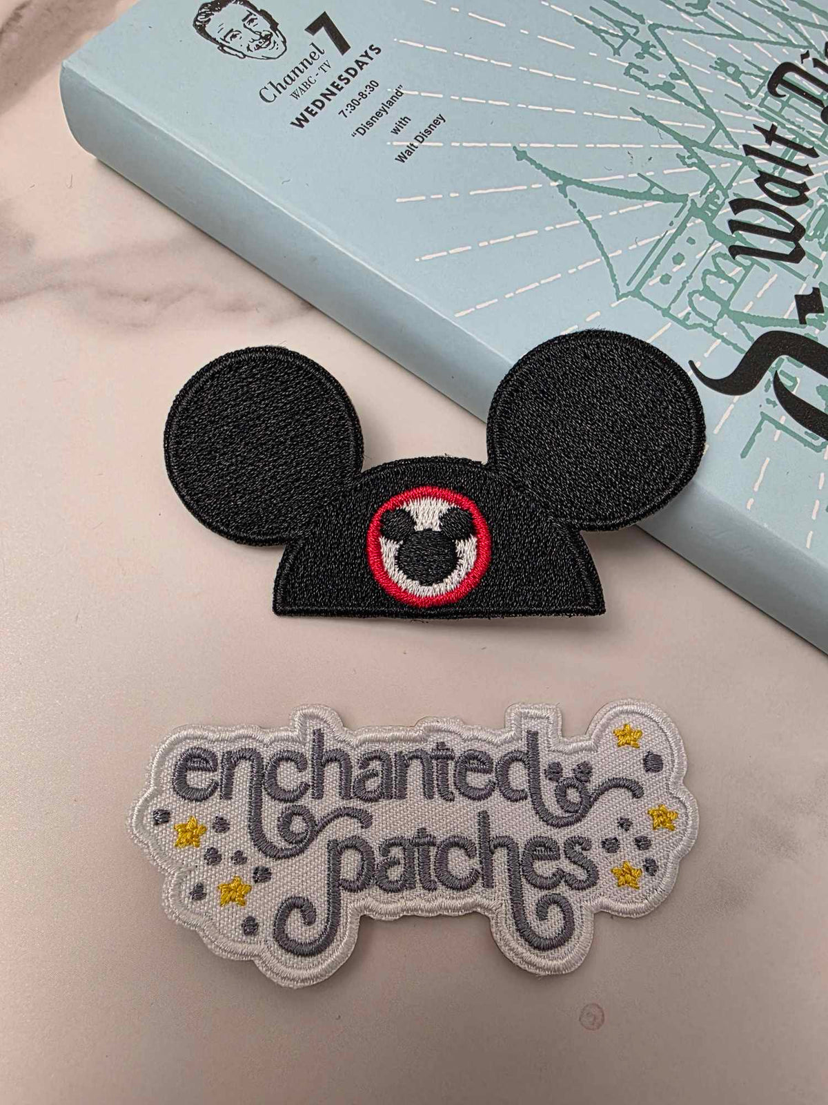 RESTOCKED - 3" Happiest Park DLR Mickey Mouse Ears Hat Iron on Patch