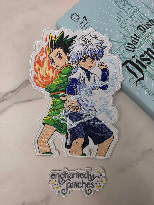 XL 7" Hunter x Hunter Anime Embroidered Iron On Patch