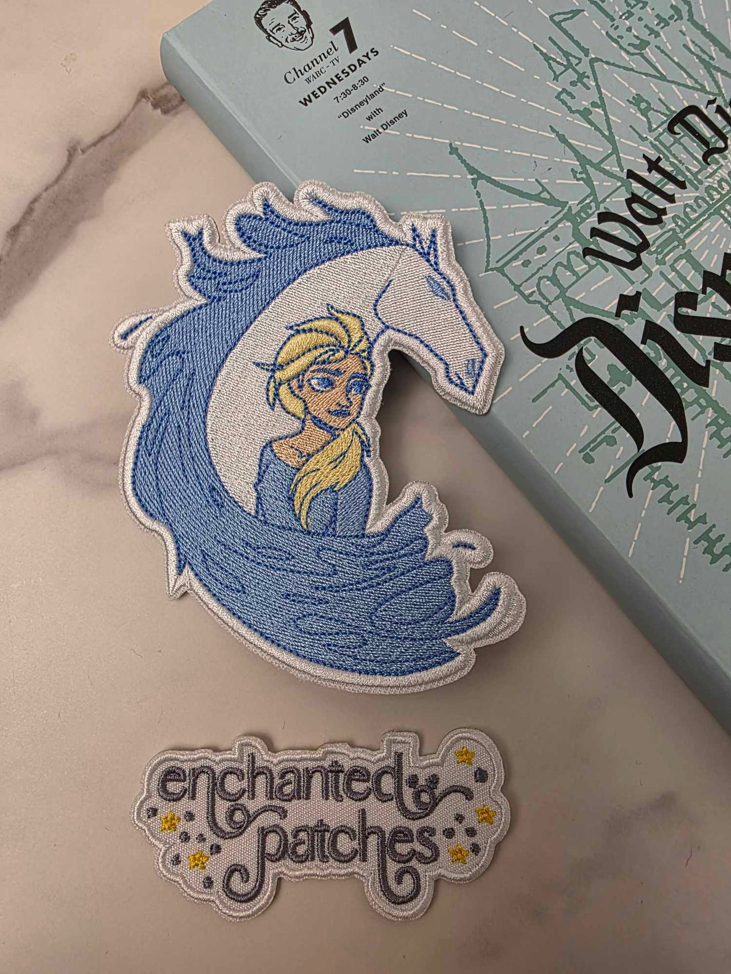 4" Snow Queen Princess with Horse Embroidered Iron On Patch