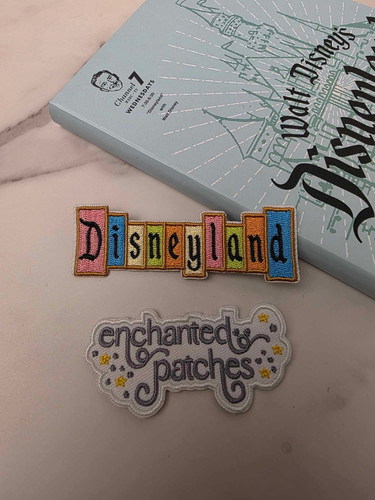 3.5" Happiest Park Vintage Logo Marquee Sign Embroidered Iron On Patch