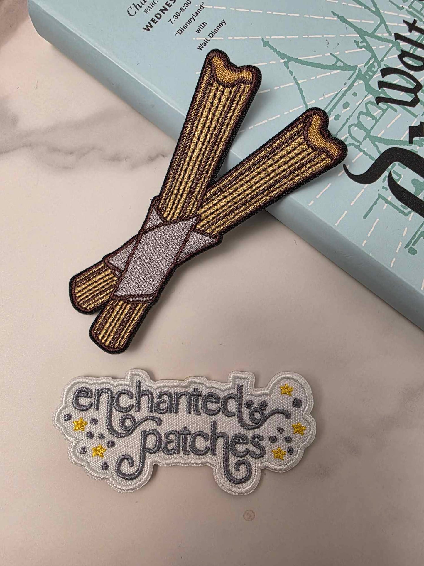 3.5" Happiest Park Churros Snack Embroidered Iron On Patch