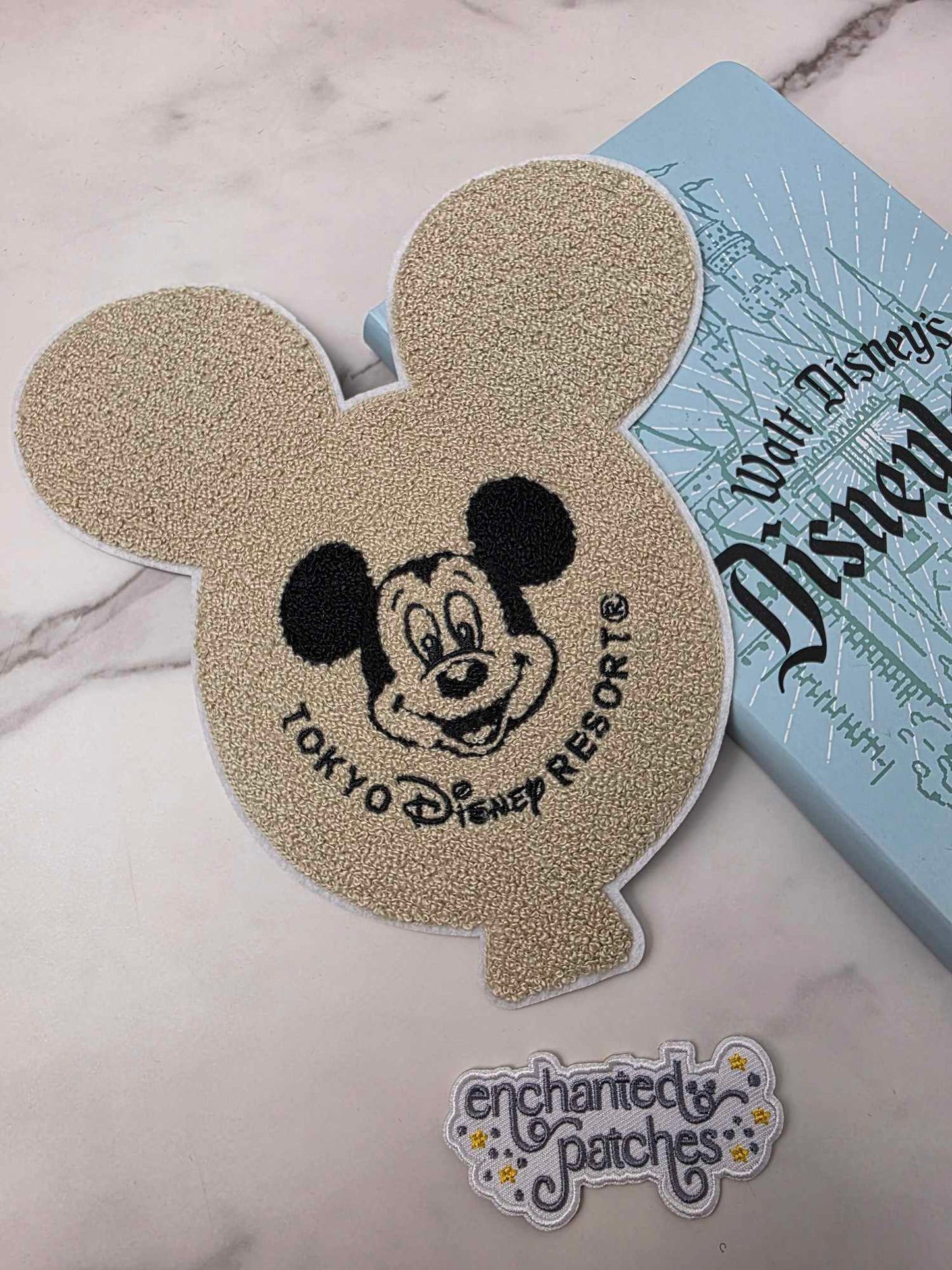 XL 8" Happiest Japan Tokyo Park Chenille Mouse Balloon Logo Embroidered Iron On Patch