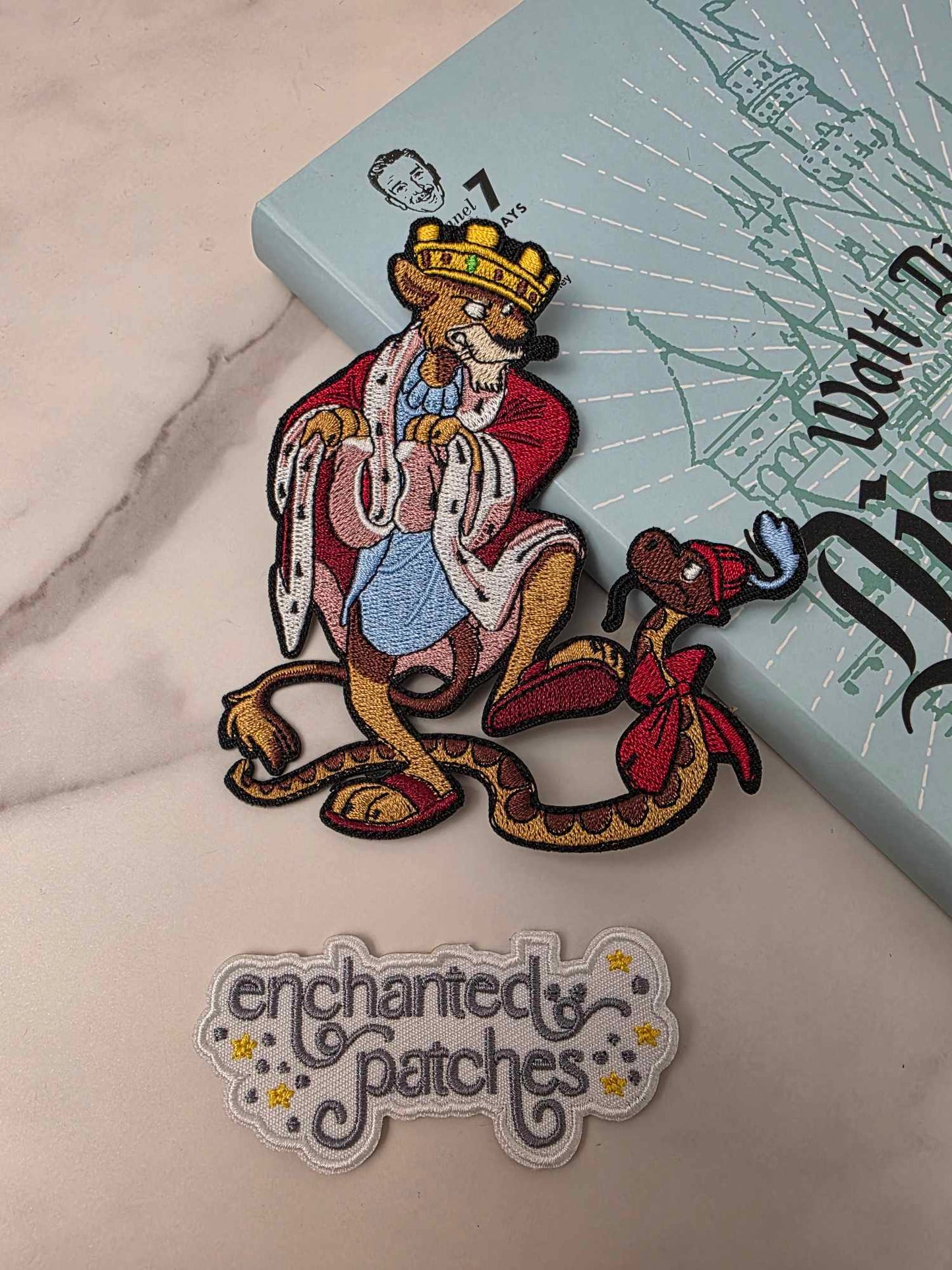 4" Lion Snake Robinhood Villain Embroidered Iron On Patch