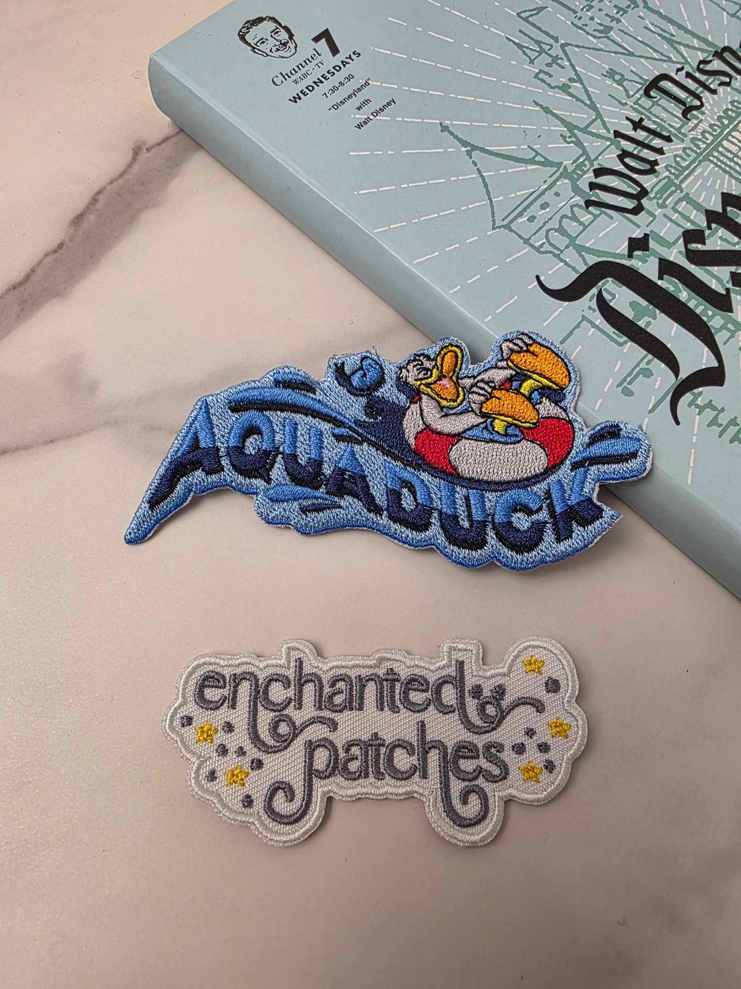 4" Magical Cruise Ship Water Slide Duck Ride Iron On Patch