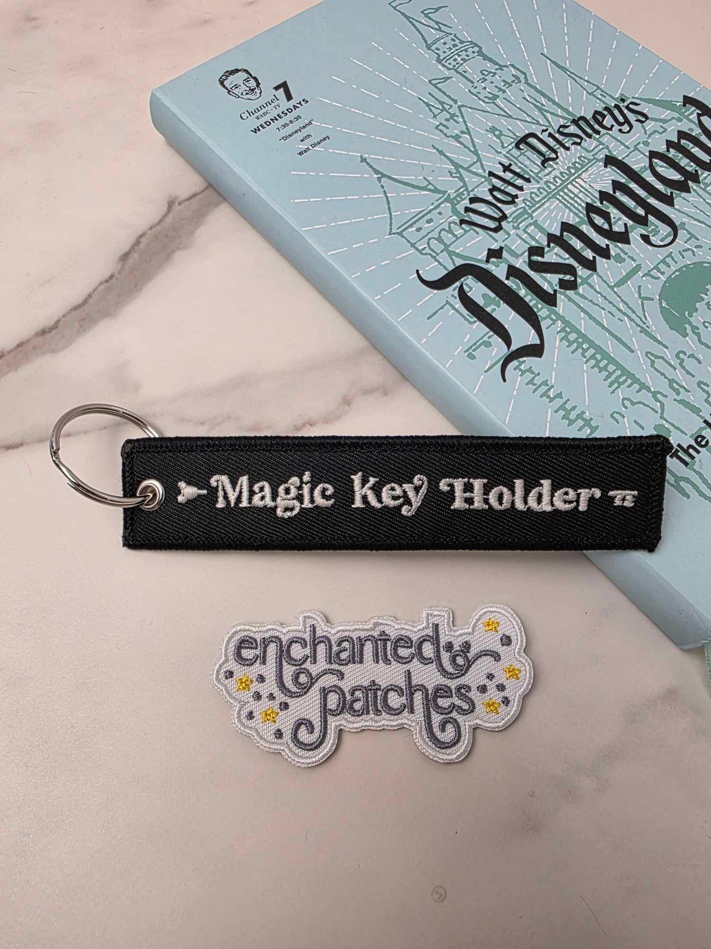 RESTOCKED - 5" GLOW IN THE DARK Happiest Park Magic Key Holder Keychain