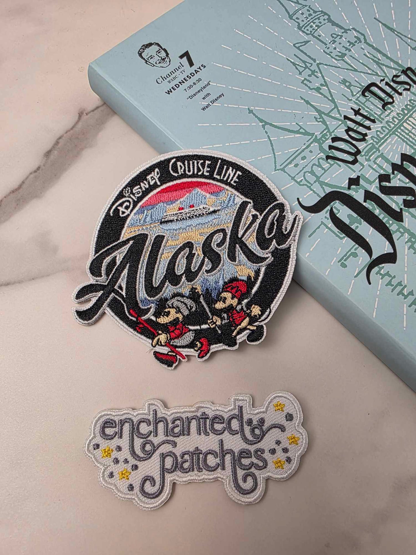3.5" Magical Cruise Ship Alaska Snow Ski Iron On Patch