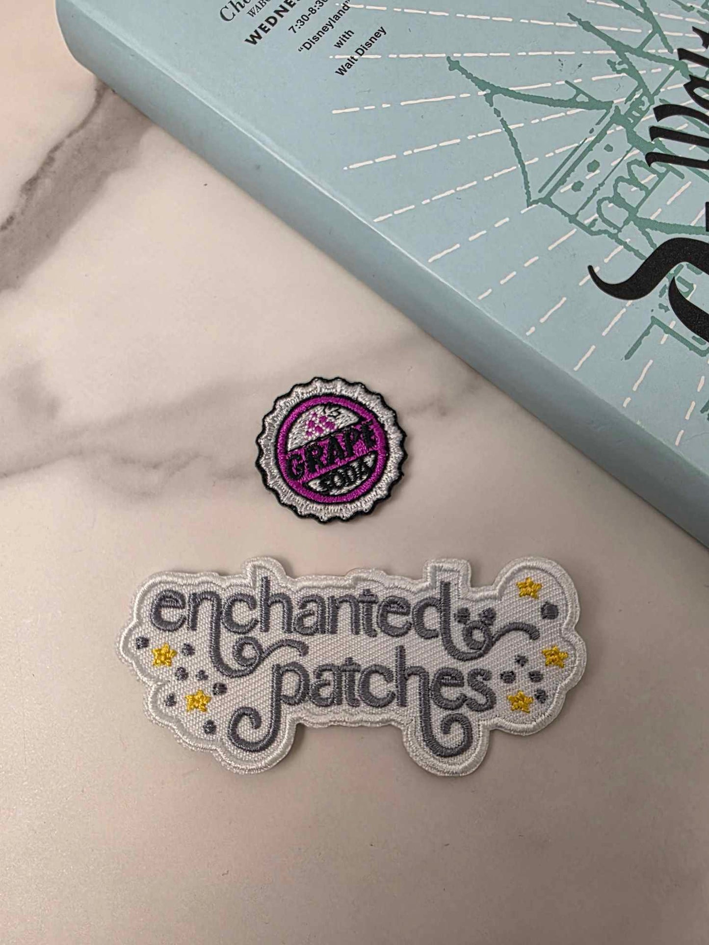 LAST FIVE - 1" Mini Grape Soda Cap Embroidered Iron On Patch