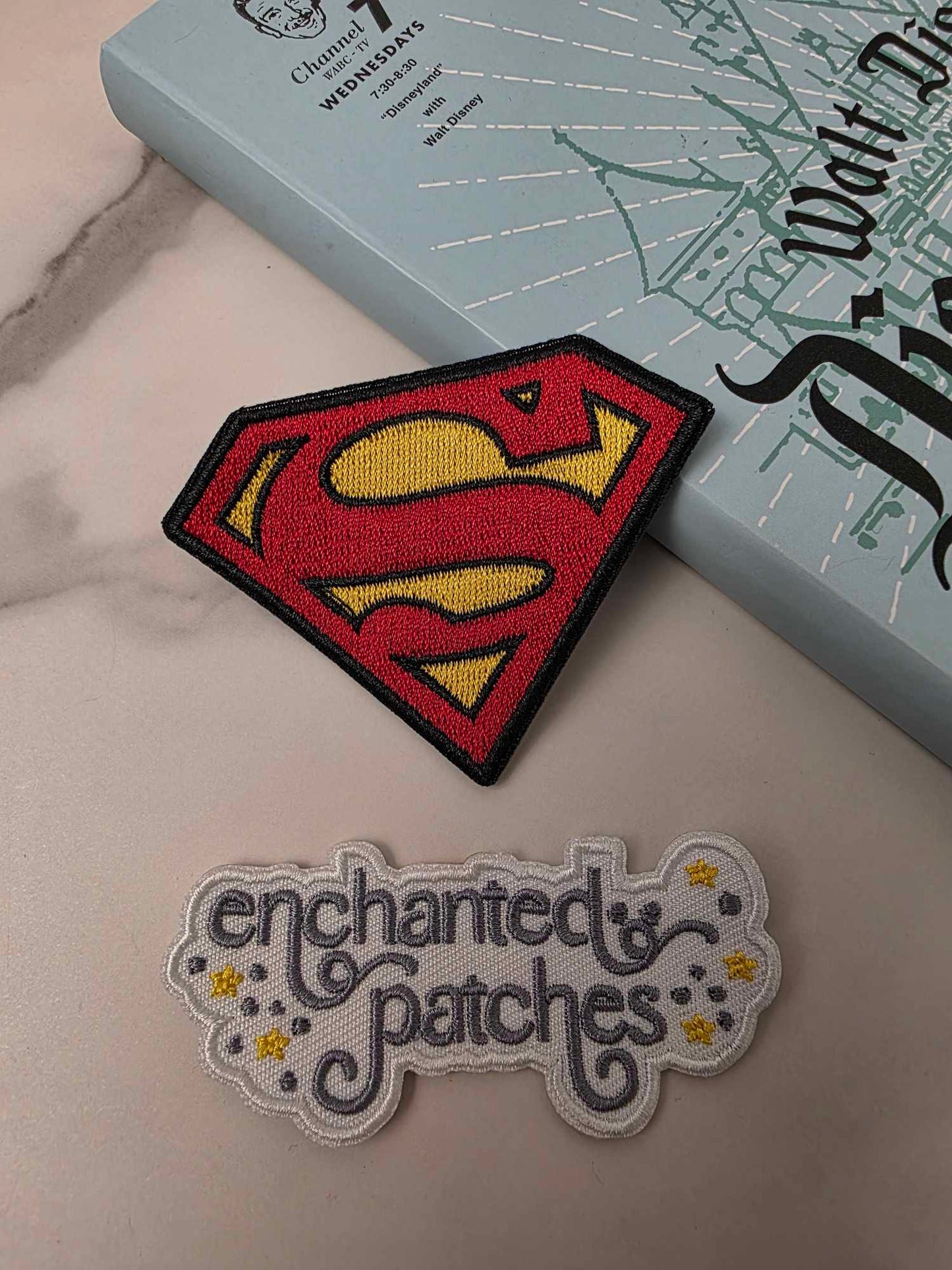 3" Super Hero Superman Logo Embroidered Iron On Patch