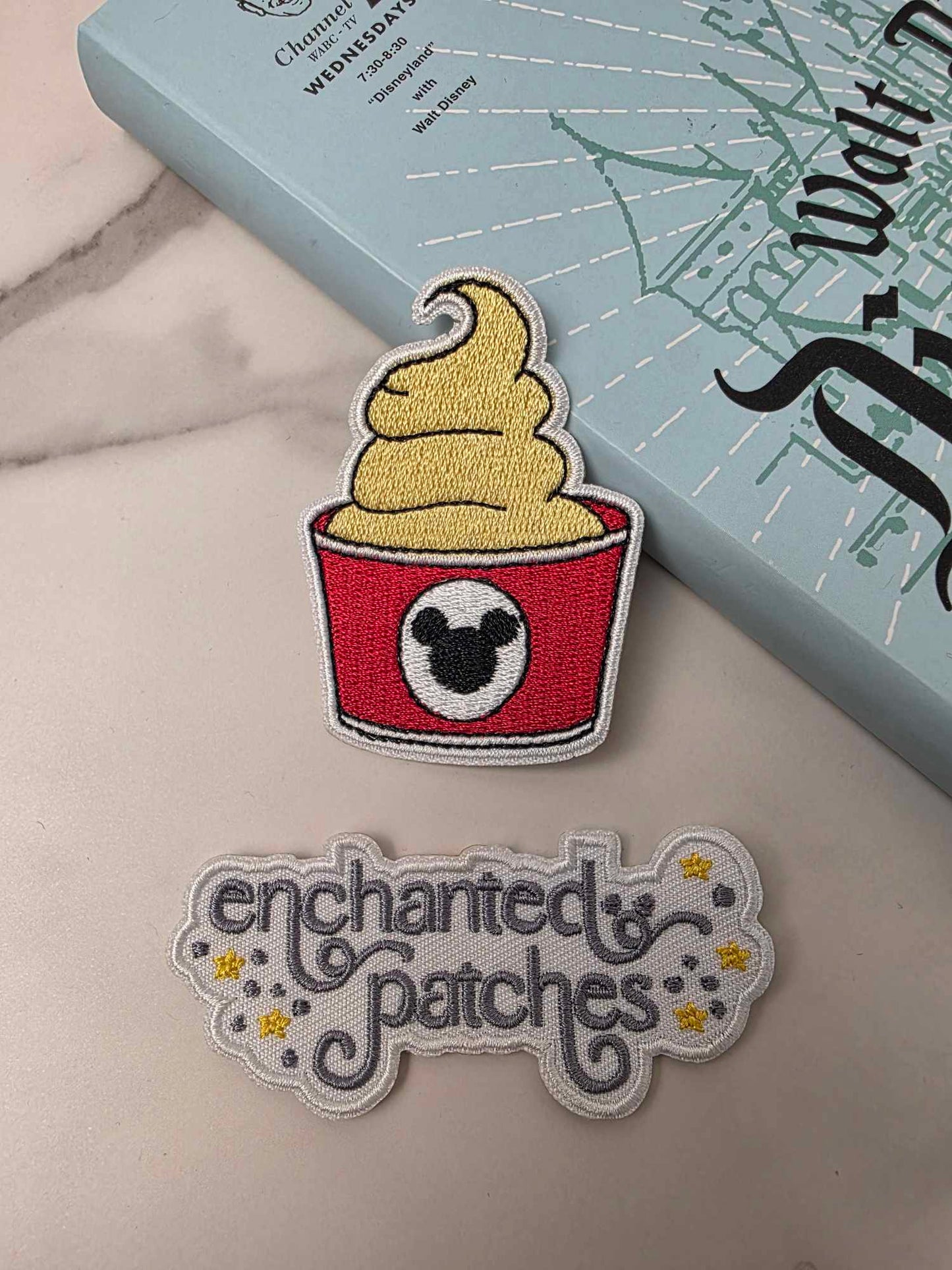 **VAULT COLLECTION** LAST ONE - 2.5" Happiest Park Pineapple Dole Whip Ice Cream Snack Embroidered Iron On Patch