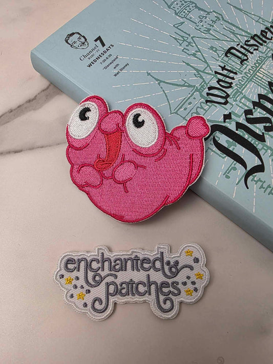 3" Pink Sidekick Murph Embroidered Iron On Patch