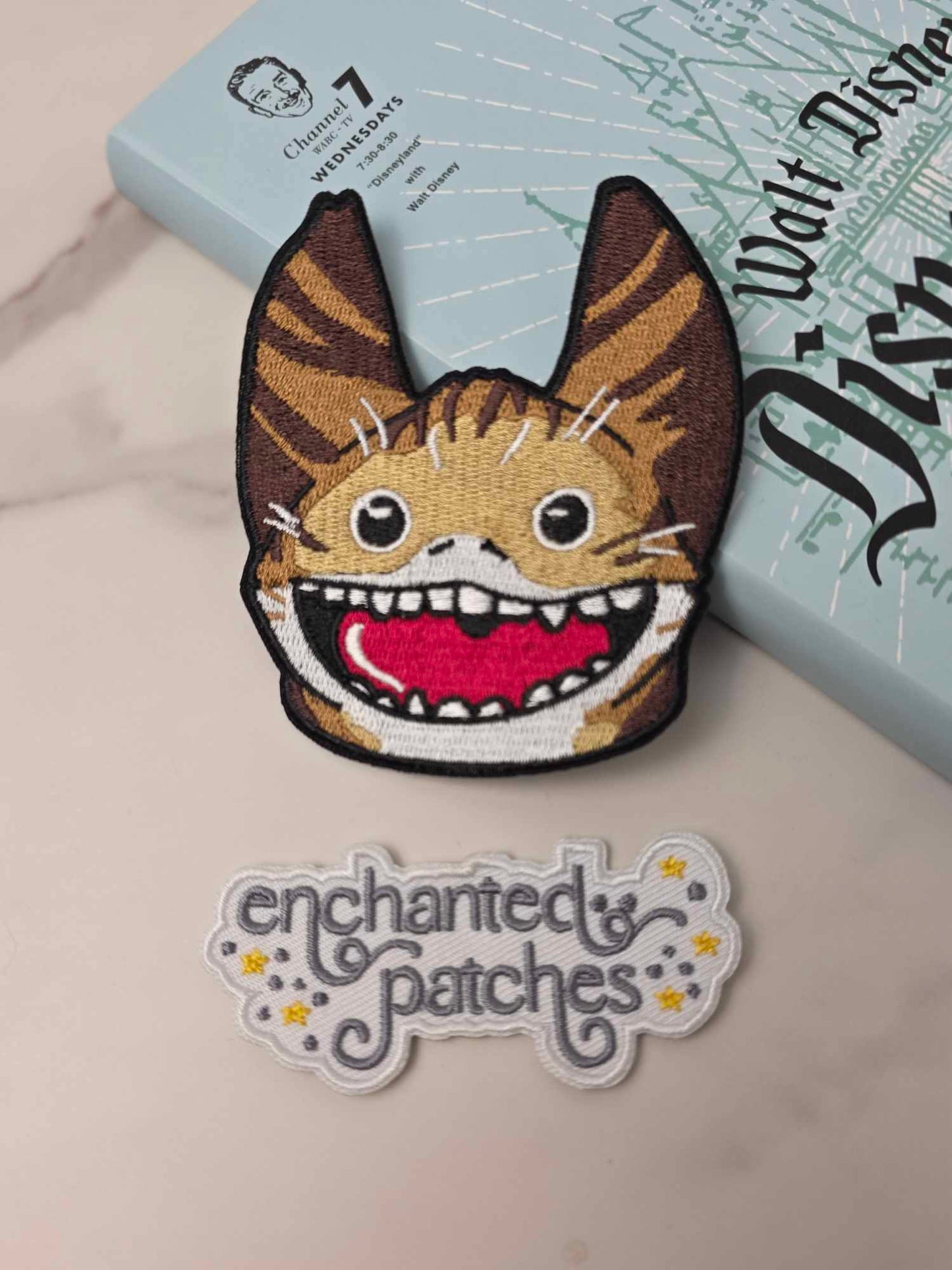 3.5" SW Star Galaxy Tiger Cat Iron On Patch