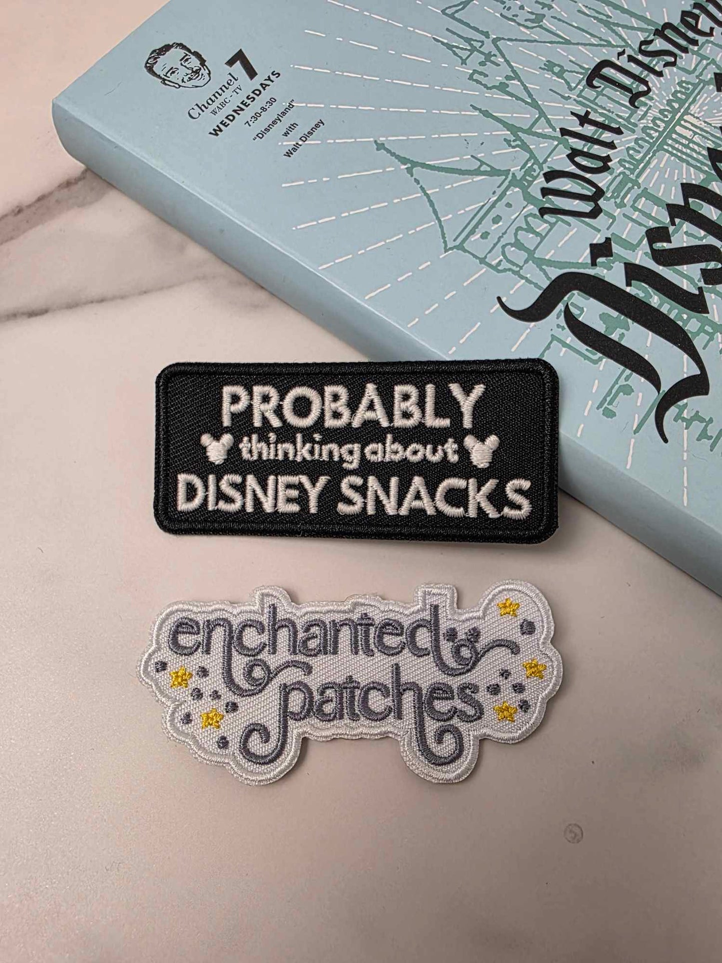3" Glow in the Dark Probably thinking about Disney Snacks Iron On Patch