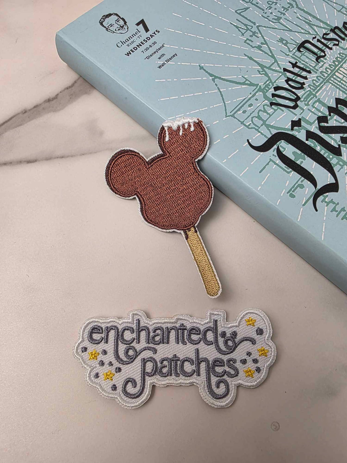 3" Happiest Mouse Shaped Ice Cream Bar Snack Embroidered Iron On Patch