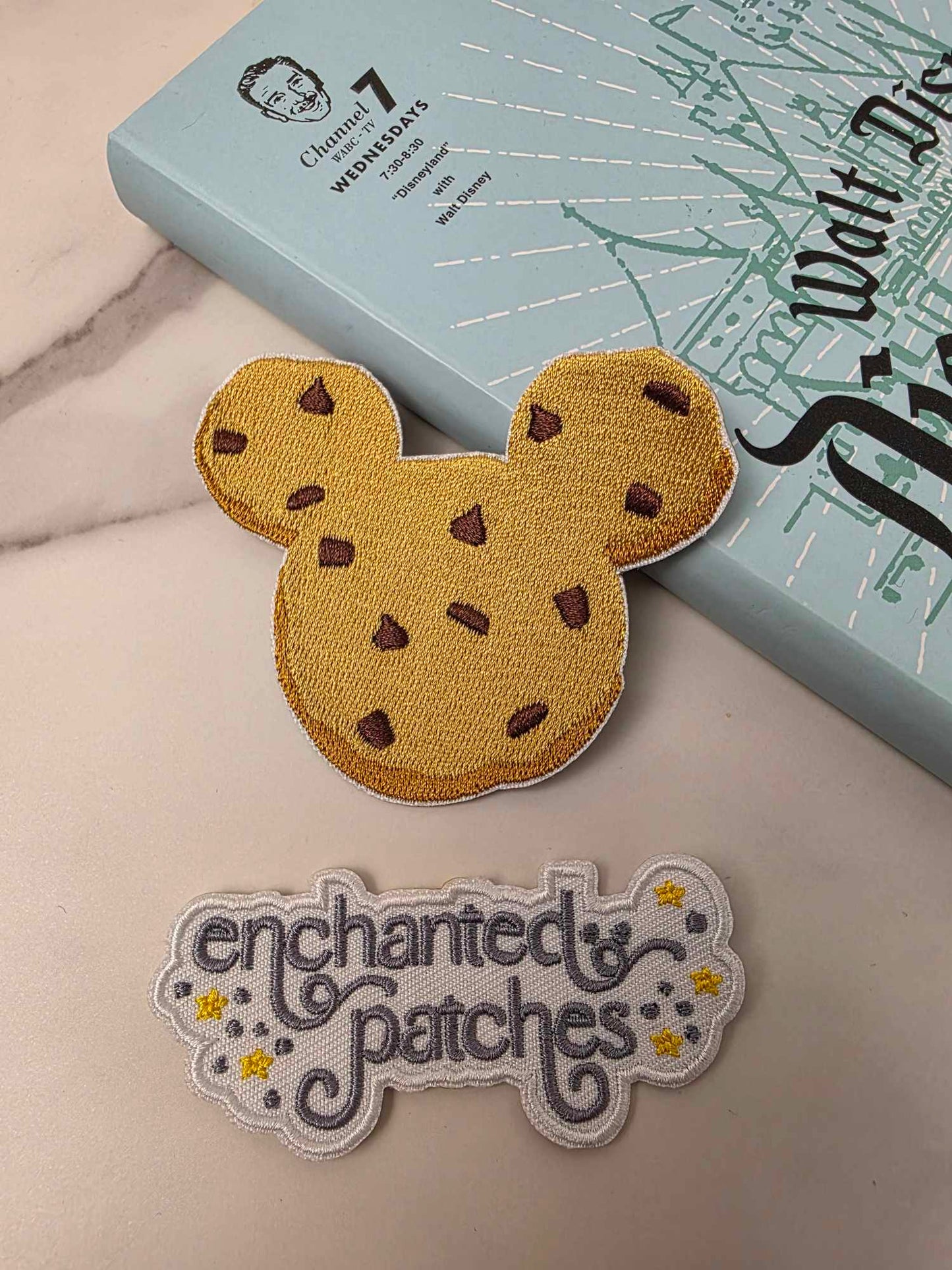 3" Chocolate Chip Cookie Embroidered Iron On Patch