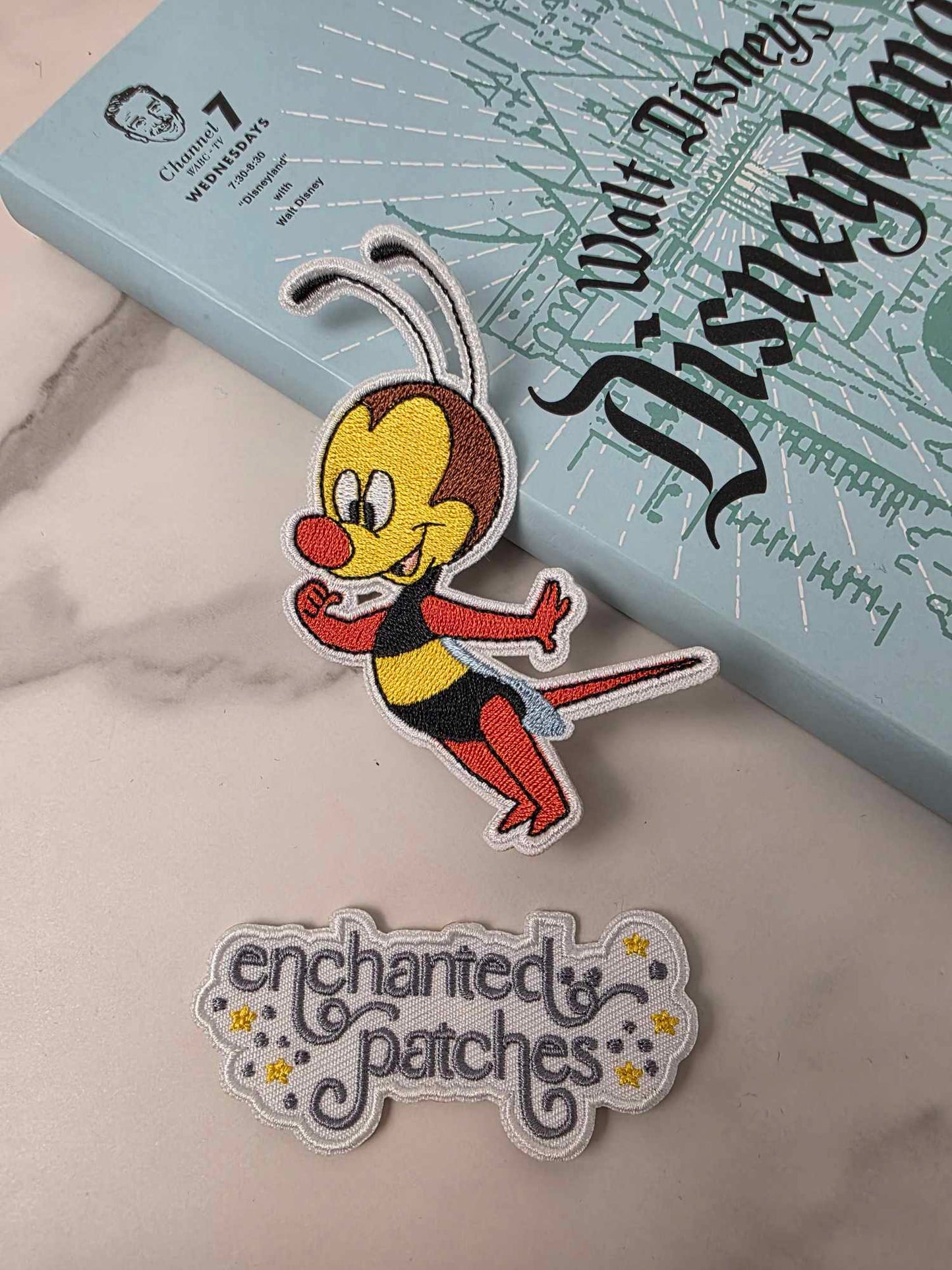 4" Retro Vintage Spike the Bumble Bee Iron On Patch