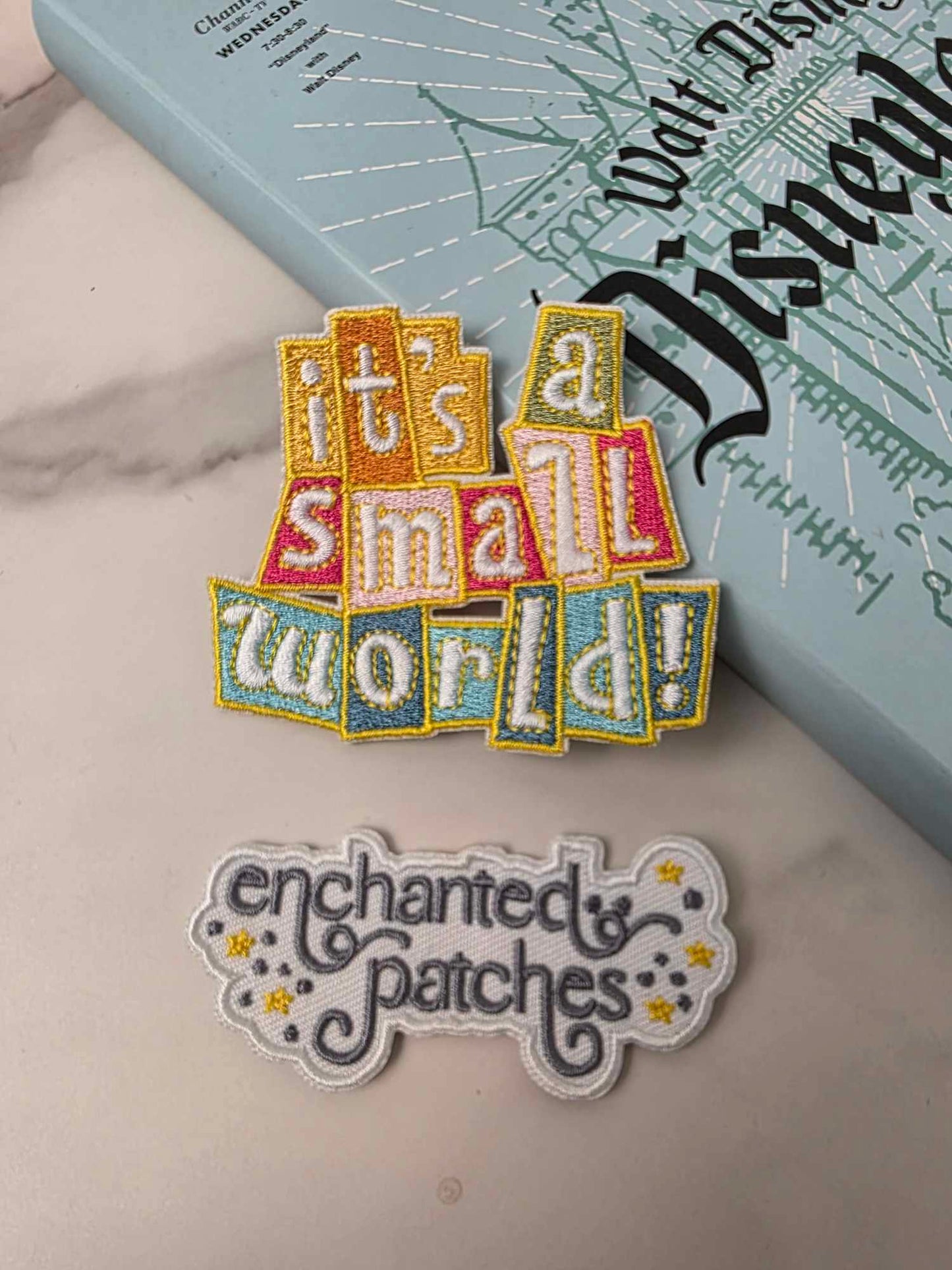 3" Happiest Park Small World Cruise Ride Logo with Clock Face Embroidered Iron On Patch