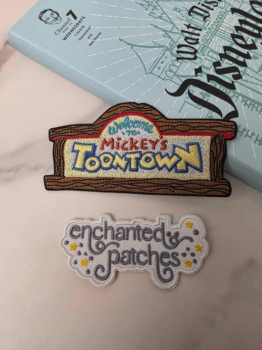 4" Happiest Park Cartoon Kids Town Iron On Patch
