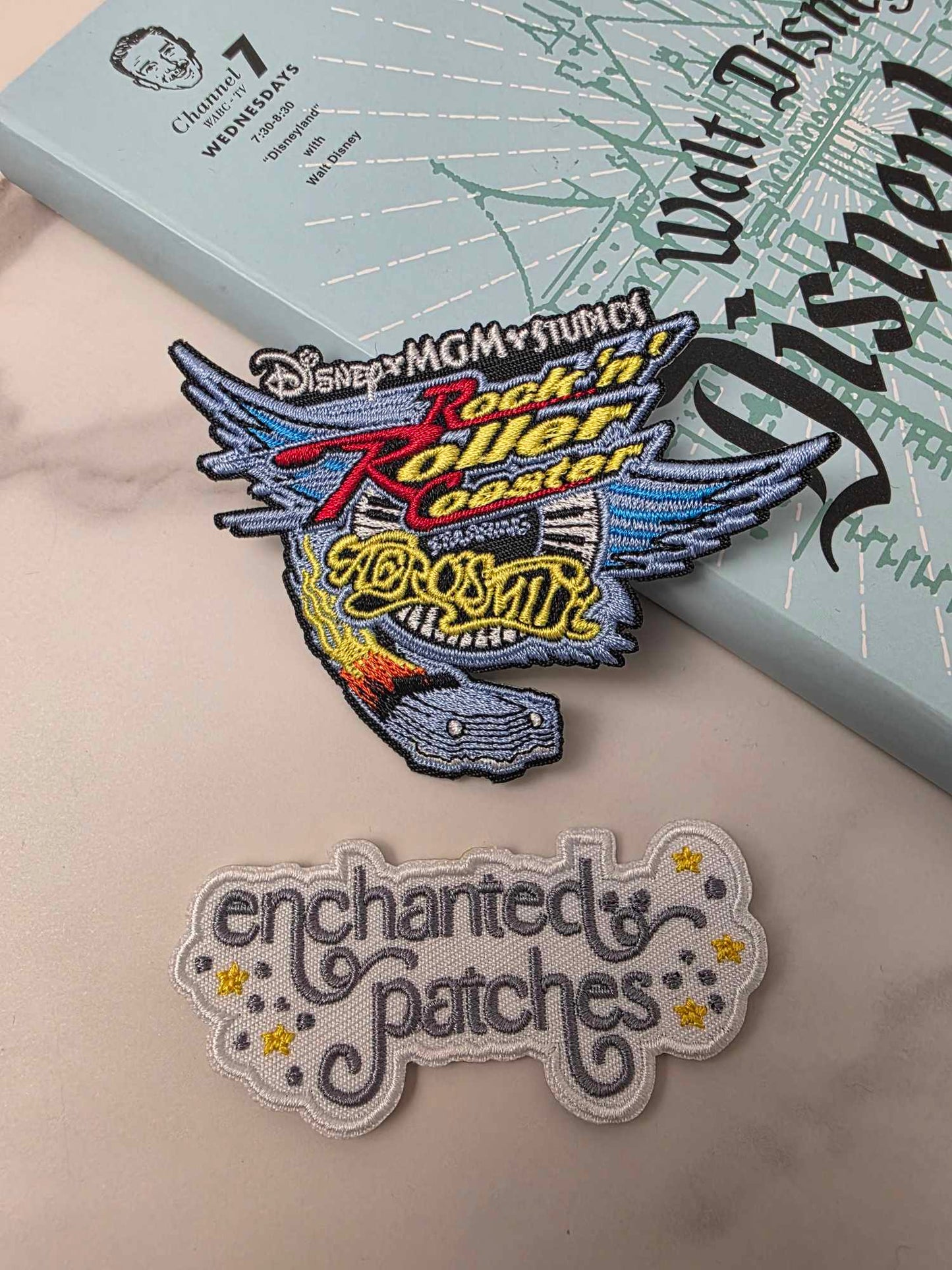3.5" Happiest World Park Rock N Roller Coaster Ride Iron On Patch