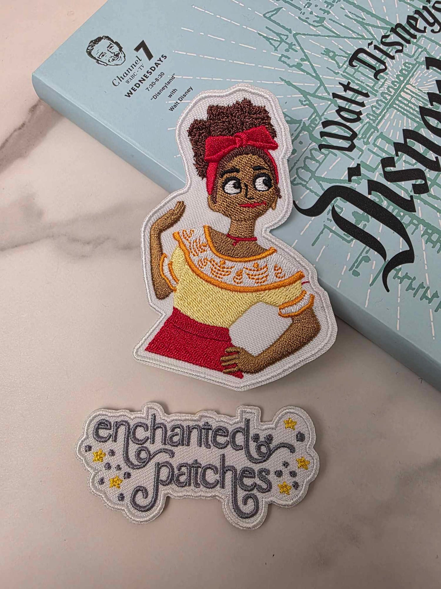 3.75" Encanto Hearing Girl Embroidered Iron On Patch
