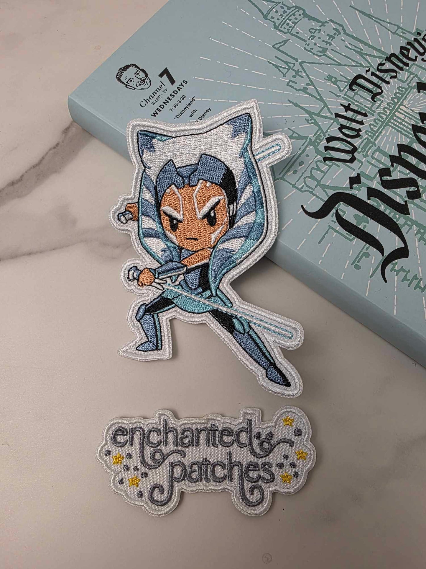 4" SW Star Galaxy Kawaii Girl Warrior Iron On Patch