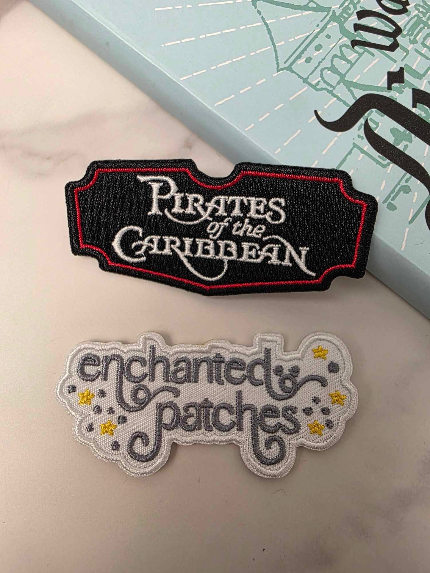 LAST FIVE - 3" Pirates of the Caribbean Happiest Park Ride Logo Embroidered Iron On Patch